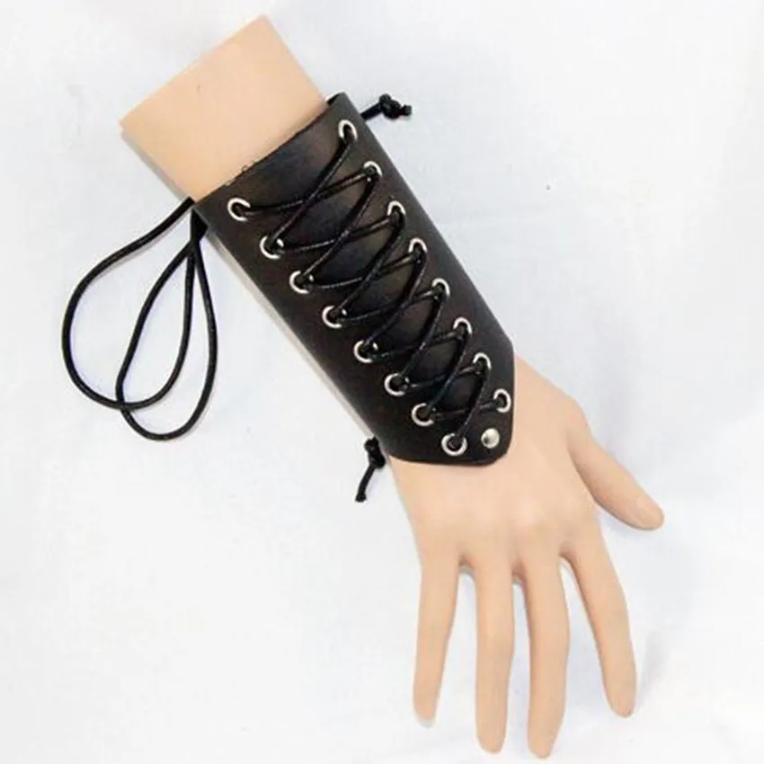 

Game Cosplay Props Genuine Leather Bracer Arm Armor Warrior Steampunk Punk Armband Medieval Cuff