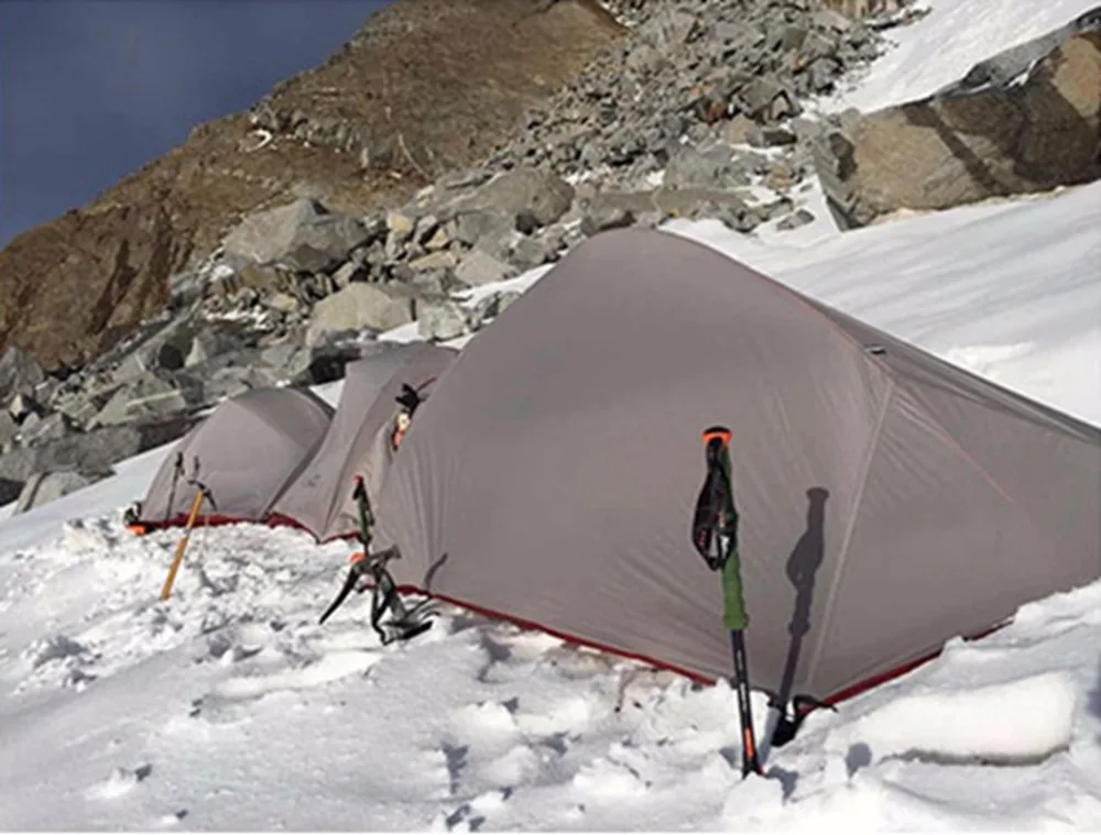 Online 1,47 KG Naturehike Carpas Zelt Mit Schnee Röcke 20D Silikon Ultraleicht 2 Personen Doppelschichten Aluminiumstange Zelt