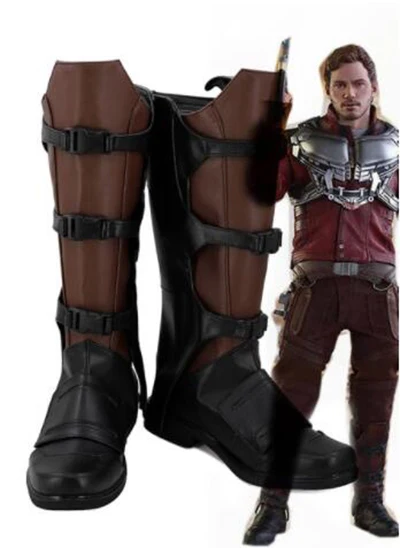 

Guardians of The Galaxy Star Lord Peter Quill Cosplay Costume Boots Shoes Halloween Party Custom Made Shoes Accessories