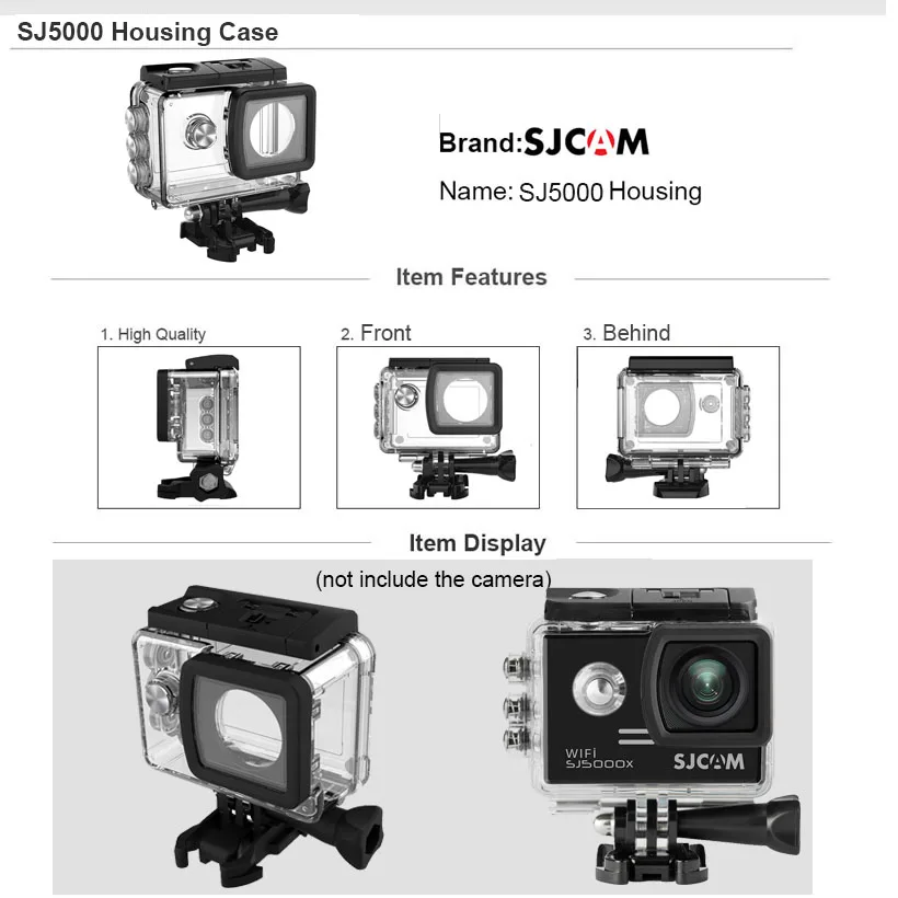 SJCAM SJ5000 набор аксессуаров водонепроницаемый корпус чехол для SJ5000X сумка для хранения для SJ5000 WiFi штатив монопод для SJCAM SJ5000