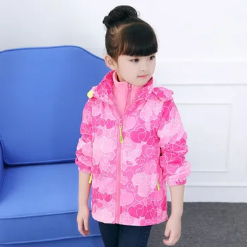 

Girl's jacket thick autumn winter girl's jacket can be taken apart three in one snowsuit