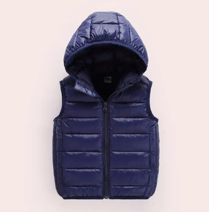 Детский жилет детский жилет для маленьких девочек, куртка зимний жилет весна для девочек, пуховик и парки, зимний комбинезон, детские пальто - Цвет: Коричневый