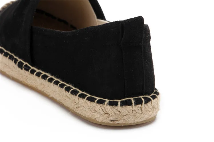 Minmclas Alpargatas Espadrilles; удобные женские тапочки без застежки с жемчугом; дышащие льняные парусиновые тапочки из пеньки для девочек; стразы