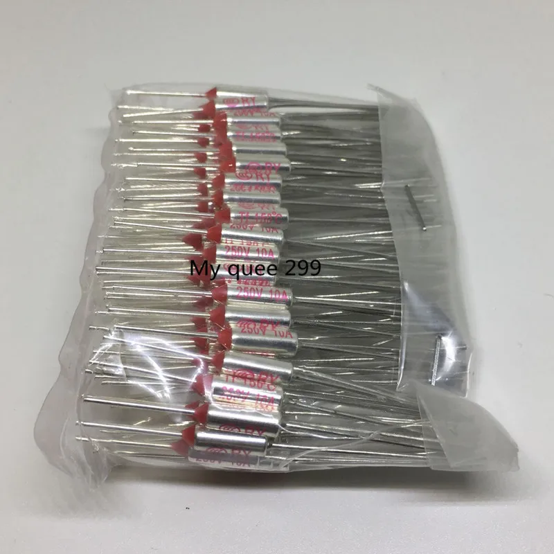Free Shipping RY 100pcs/lot New Micro thermal fuse 10A 250V 150 Degrees Tf C Mini temp metal shell Thermal Cutoff | Обустройство дома