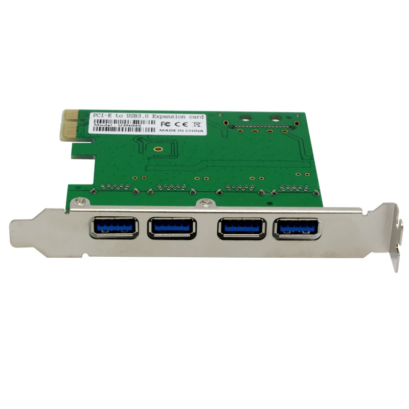 10 шт. новый 4 портовый USB 3 0 PCI Express Card PCIe хост контроллер 4x USB3.0 NED720201 5 Гб для