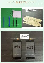 Original Digitizer For Philips Xenium W6610 Touch Screen Digitizer Glass Sensor With Logo + 3M Sticker + tools