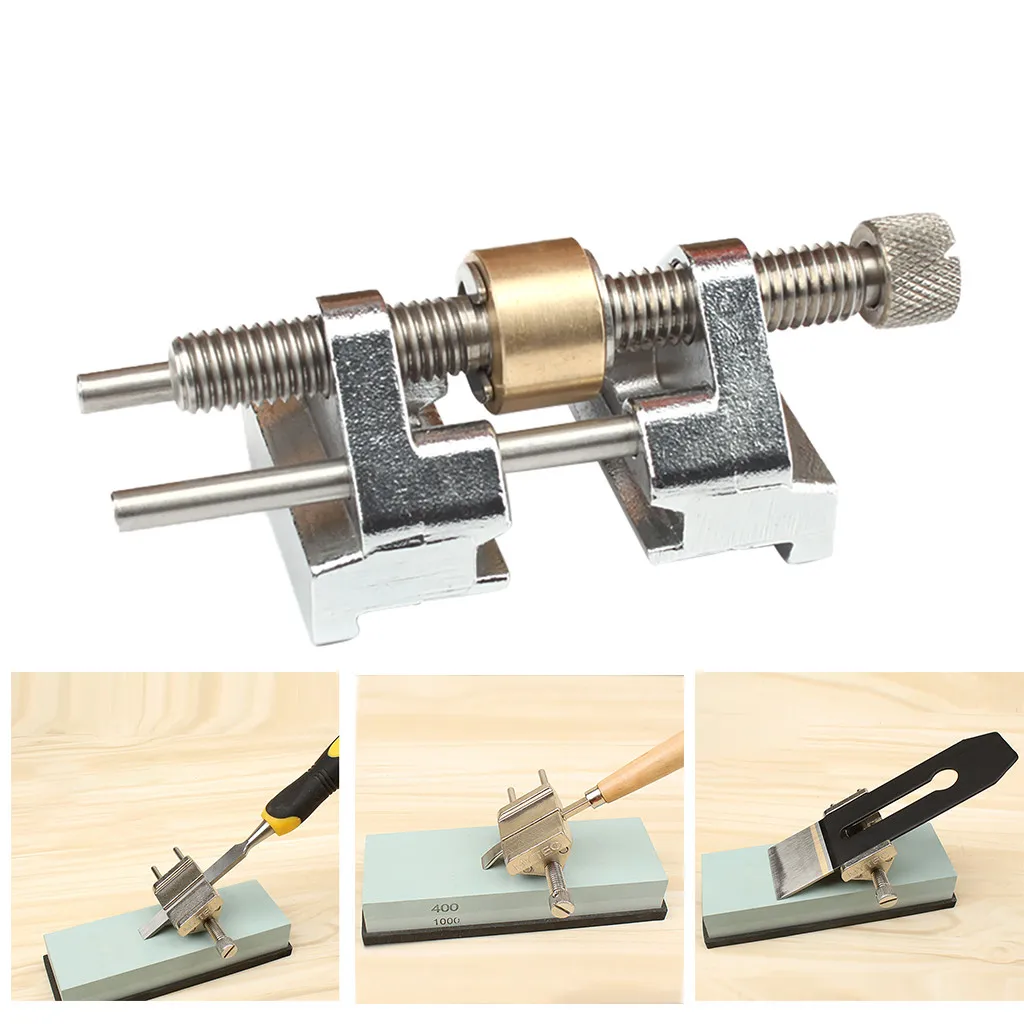 

Stainless Steel Side Clamping Fixed Angle Honing Guide for Wood Chisel Planer Blade Flat Chisel Edge Sharpening