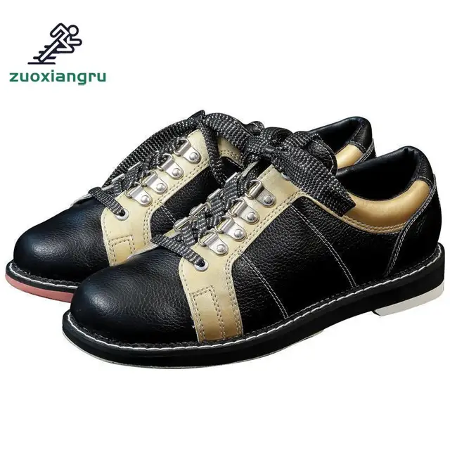 US $51.36 Zuoxiangru Full Leather Men Bowling Shoes Private Men Skidproof Sole Professional Sports Bowling Sh
