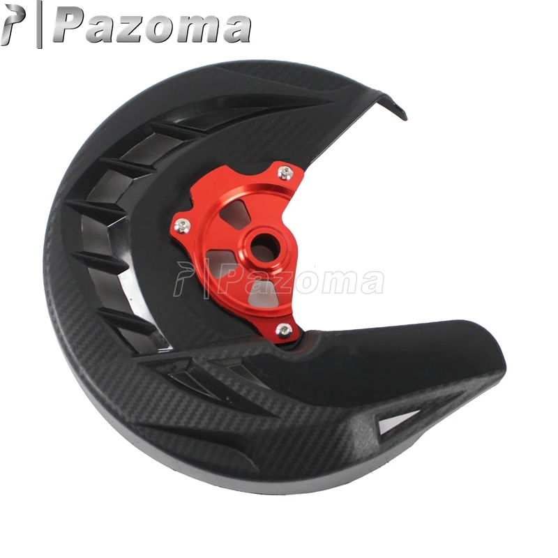 Motorbike Black ABS Plastic Front Brake Disc Guard Protection Cover for
