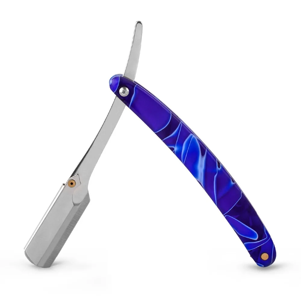 Aliexpress.com : Buy QSHAVE Straight Razor Dark Blue Acrylic Handle Classic Safety barber