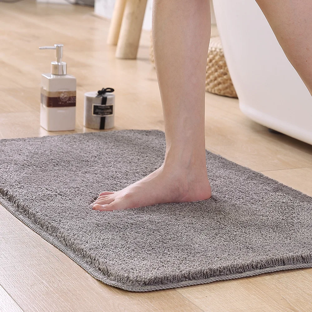 40*60cm Simple soft bath mat Water absorption non-slip durable Machine wash bathroom Kitchen bedroom stairs carpet | Дом и сад