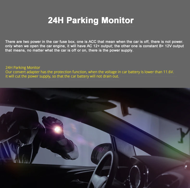 24H parking monitor