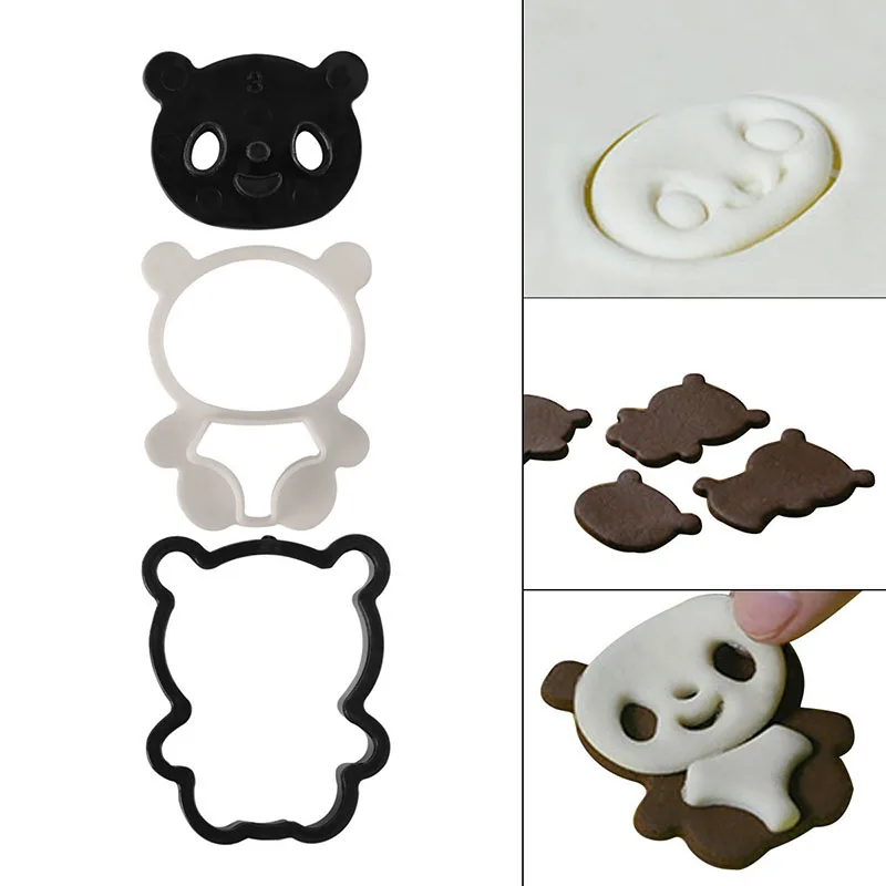 Милая в форме панды формочка для печенья хлеба "сделай сам" форма для печенья ножи, выпечка в комплекте набор форм для украшения