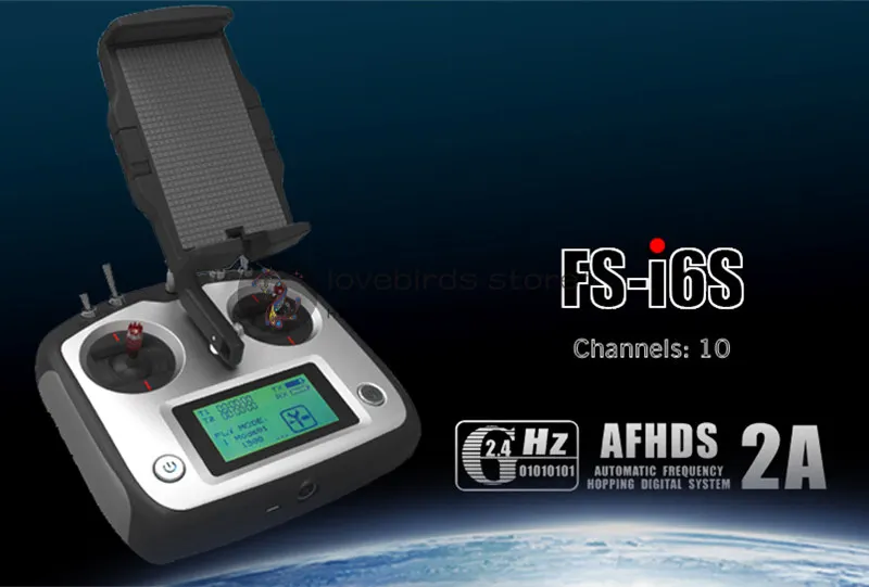 

the newest Original FLY SKY FS-i6S 2.4G 10 channels radio remote control transmitter + iA6B / iA10 receiver for DIY FPV drone