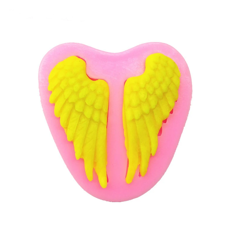 

DIY Lovely Angel Wings Shape Silicone Fondant Mold 3D Silicone Chocolate Mould Cake Decor Cake Decorating Tools FM054