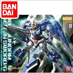 Japaness BANDAI оригинальный Gundam MG 1/100 модель 00 GUNDAM семь меч/G стиль мобильный костюм дети игрушечные лошадки с держателем