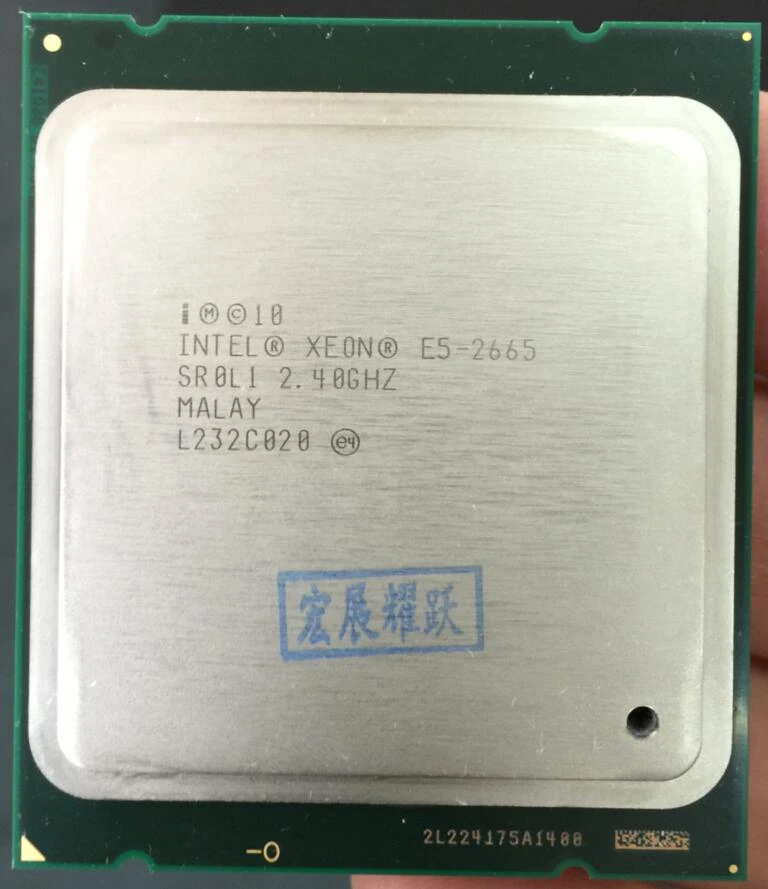new cpu Intel Xeon Processor E5-2665  E5 2665 Server CPU   (20M Cache, 2.40G MHz SROL1 C2 LGA2011  CPU cpu core