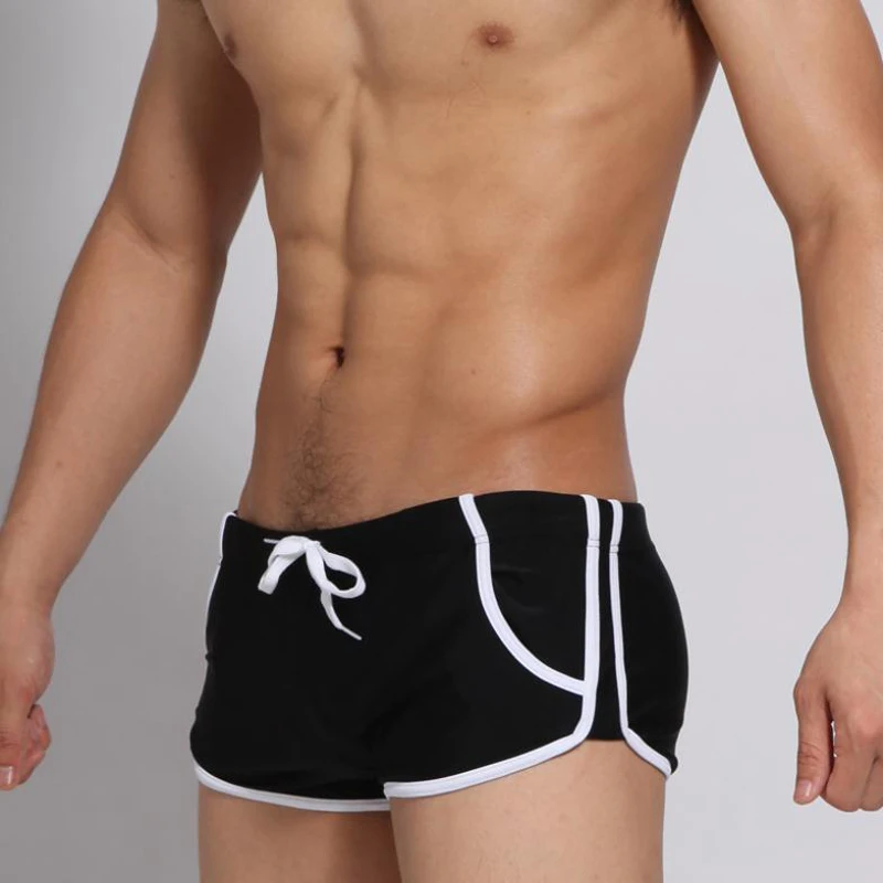 SEOBEAN Men's Swimwear Bathing Shorts Nylon Spandex Solid Swim Trunks