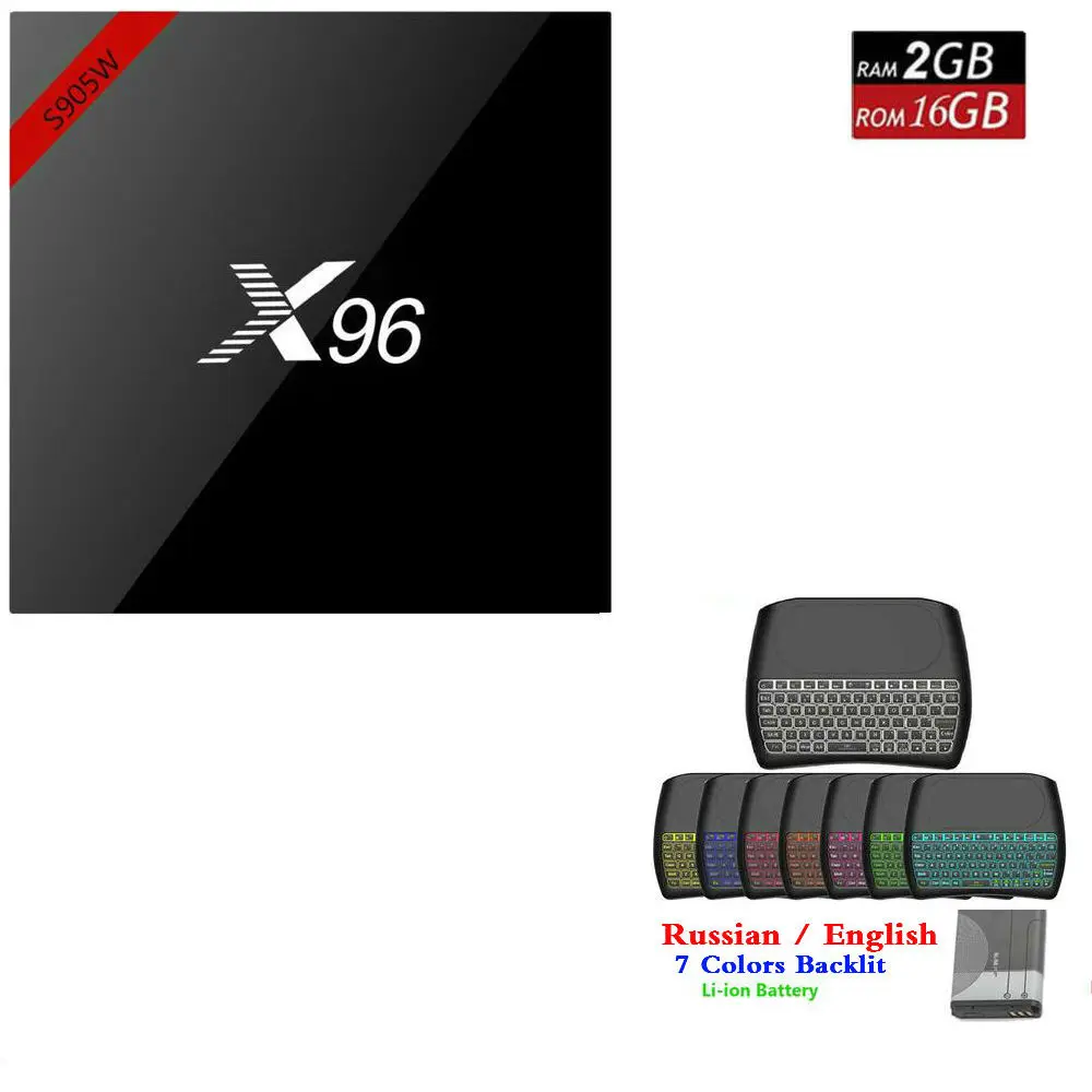 Yojia 4K медиаплеер X96w Смарт ТВ приставка Android 7,1 Amlogic S905w 1 ГБ/8 ГБ 2 ГБ/16 ГБ X96 ТВ приставка X96w приставка DLNA - Цвет: 2G16G D8