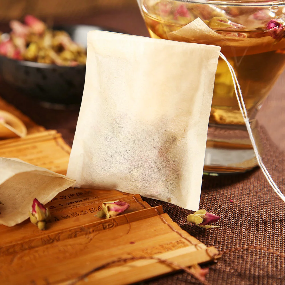 Мешок для чая из древесной целлюлозы, пакетик для чая, пуэр, фильтр для зеленого чая, бумажный пакет, одноразовый пакет для приготовления чая, отвара, супа, приправ