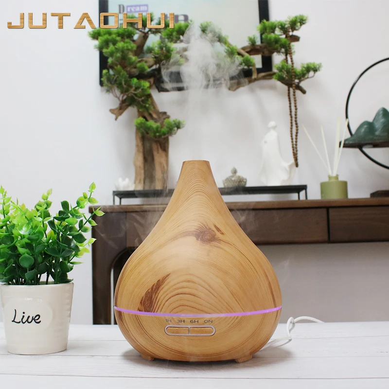 

JTH-041 Ultrasonic Humidifier Aromatherapy Oil Diffuser Cool Mist With Color LED Lights essential oil diffuser Waterless Auto