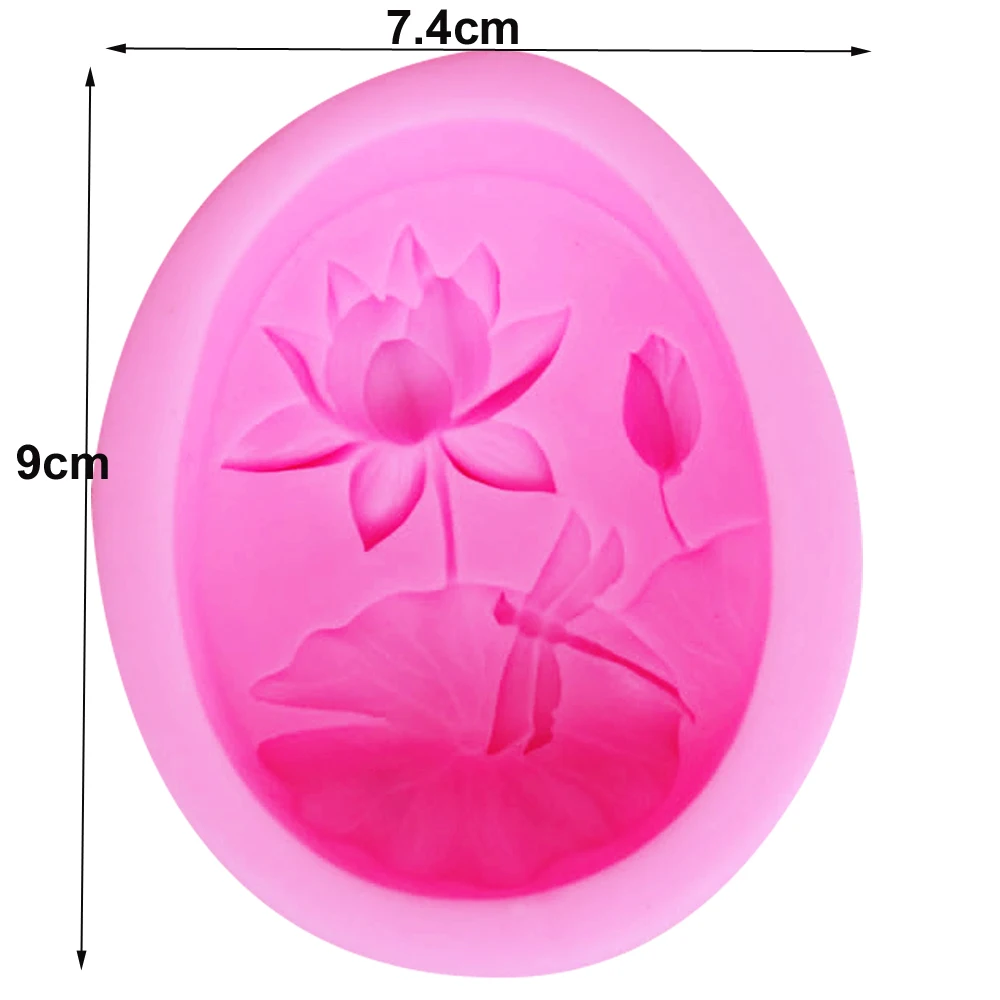 Силиконовая форма Byjunyeor S097 Lotus UV силиконовая для фондана шоколада конфет