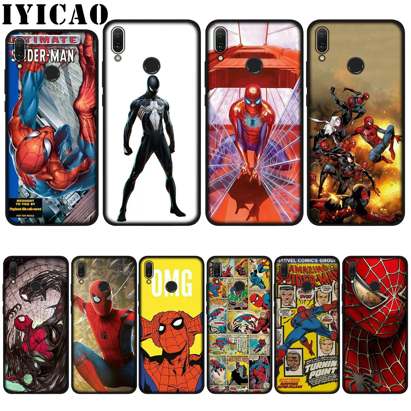 Мягкий чехол IYICAO для Huawei P20 Pro P10 P8 P9 P30 Lite Mini 2017 P Smart 2019 |