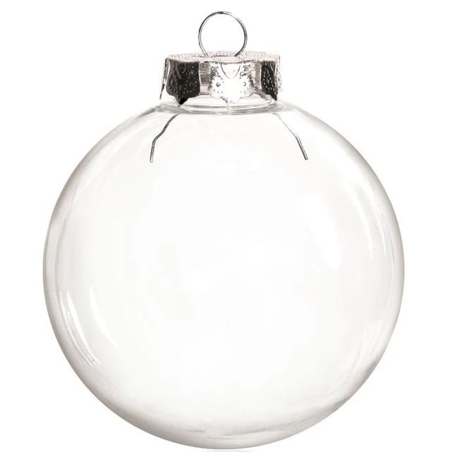 Free Shipping DIY Paintable/Shatterproof Clear Christmas Decoration Free Shipping DIY Paintable/Shatterproof Clear Christmas Decoration, Silver Cap Plastic Ball, 100 - Free Shipping DIY Paintable/Shatterproof Clear Christmas Decoration