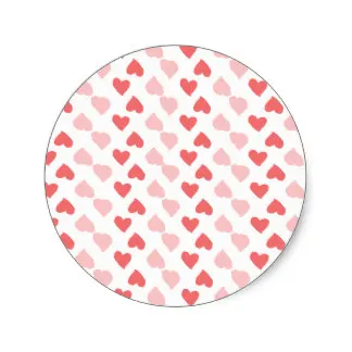 

3.8cm Tiny Hearts Round Sticker