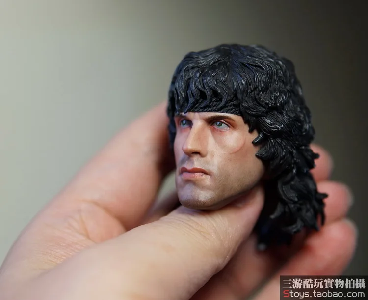 1//6th First Blood Sylvest Stallone Rambo HeadSculpt Model For 12/" Male Figure