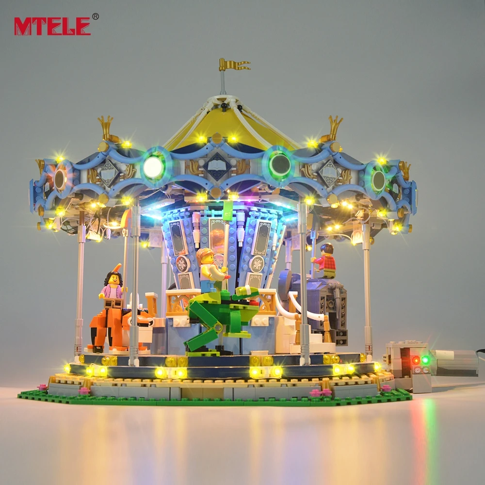 YEABRICKS Led Light Kit for 10257 Expert The New Carousel Compatible With 15036 (NOT Include The Model)