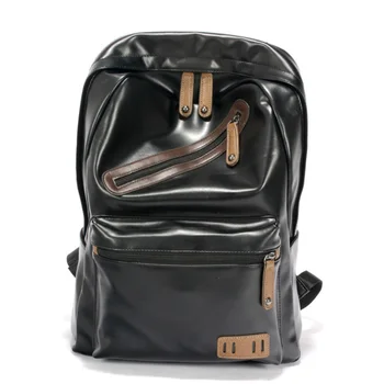 

Hot Female Backpack for women school PU leather backpacks bags fashion black travel waterproof black travel rucksack mochila