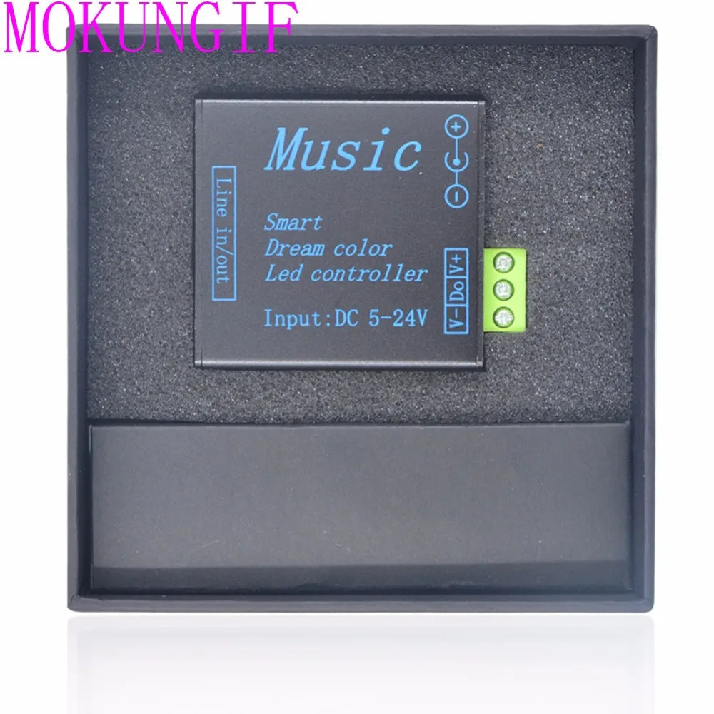 New DC5-24V 250pixels Music controller Smart dream color music Controller for 5050 WS2812B WS2811 SK6812 led strip | Лампы и освещение