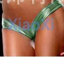 Candy Color Patent Leather Low Waist Briefs Women Sexy Gstring Ladies Thong Underpants PU Panties Shiny Lingerie Short Underwear - Цвет: light green