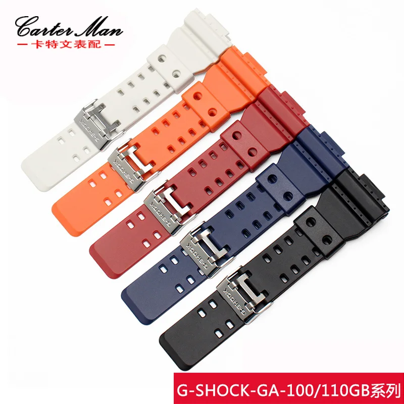 

High quality watchband Rubber strap special for Casio GA-110 GA100 GD-120 men silicone watch bracelet