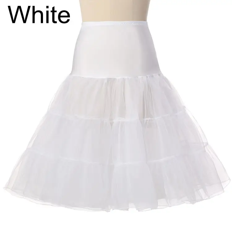 

Free Short Organza Halloween Petticoat Crinoline Vintage Wedding Bridal Petticoat for Wedding Dresses Underskirt Rockabilly CQ4