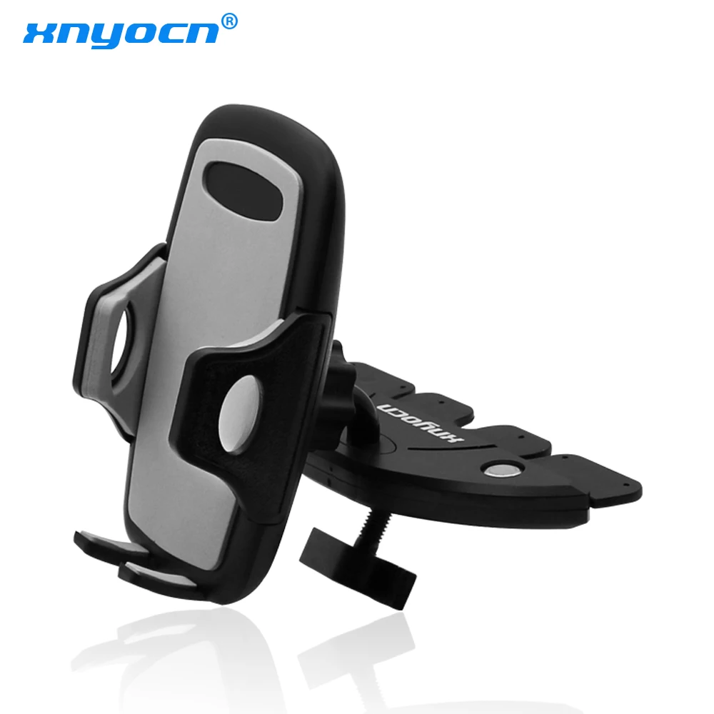 

360 Rotating Adjustable CD Slot Car Phone Holder Xnyocn Car CD Player Universal Smartphone Holder for IPhone 6 7 Samsung S7 S8