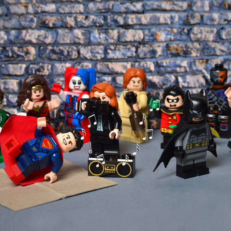 

Legoings famous playmobil original dc Justice League model friends building building blocks action duplo set baby toys figure