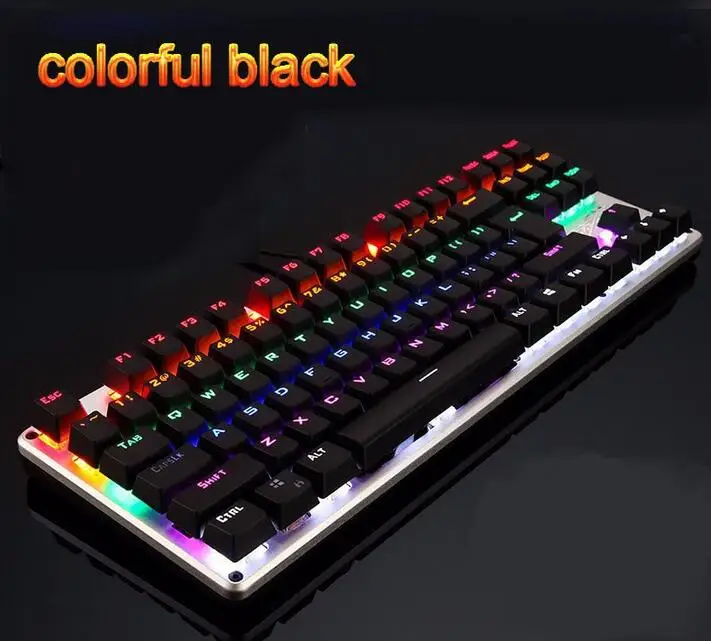 X9 RGB Mechanical Keyboard Gaming - Full Size USB Wired Mechanical Gaming  Keyboard - Roller Bar, Metal Top Panel, Brown Switch - Mechanical RGB