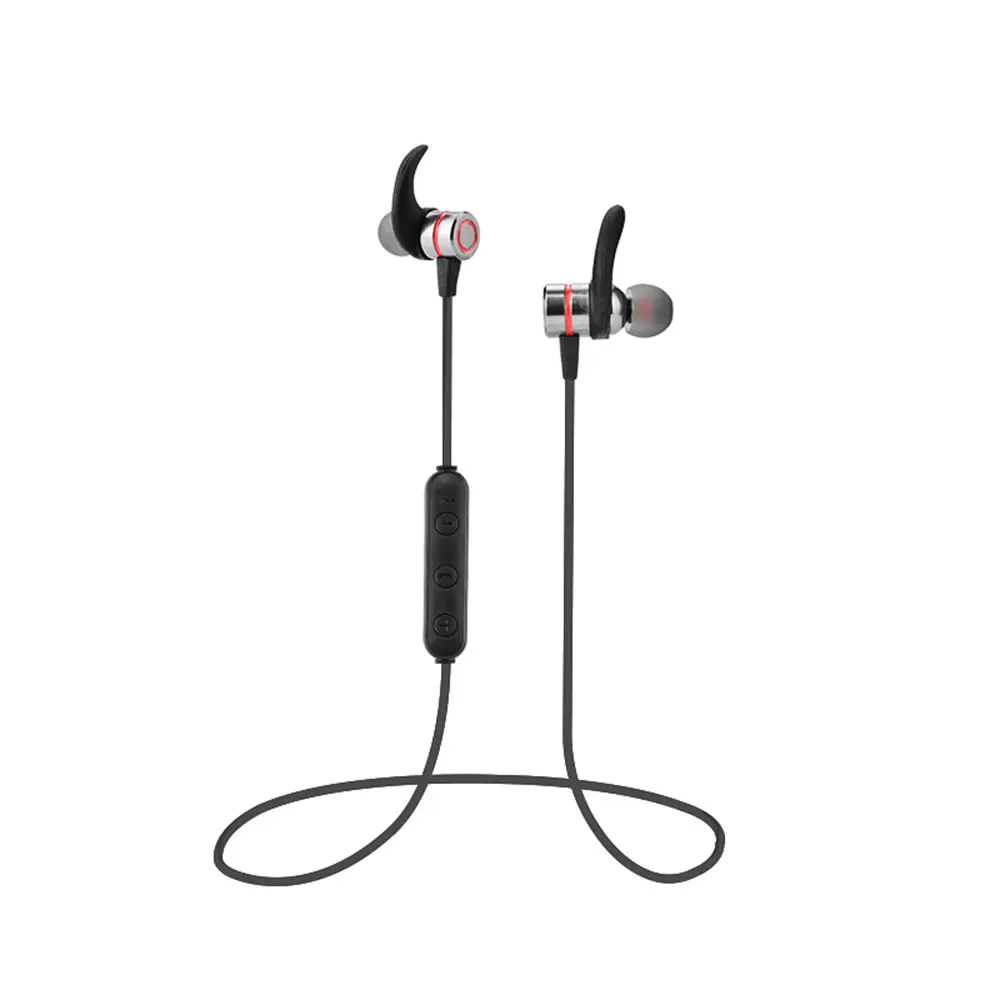 KISSCASE Bluetooth наушники спортивные наушники для iPhone X XS XR 8 7 Plus Бег Спорт наушники гарнитура для samsung S10 S9 - Цвет: Красный