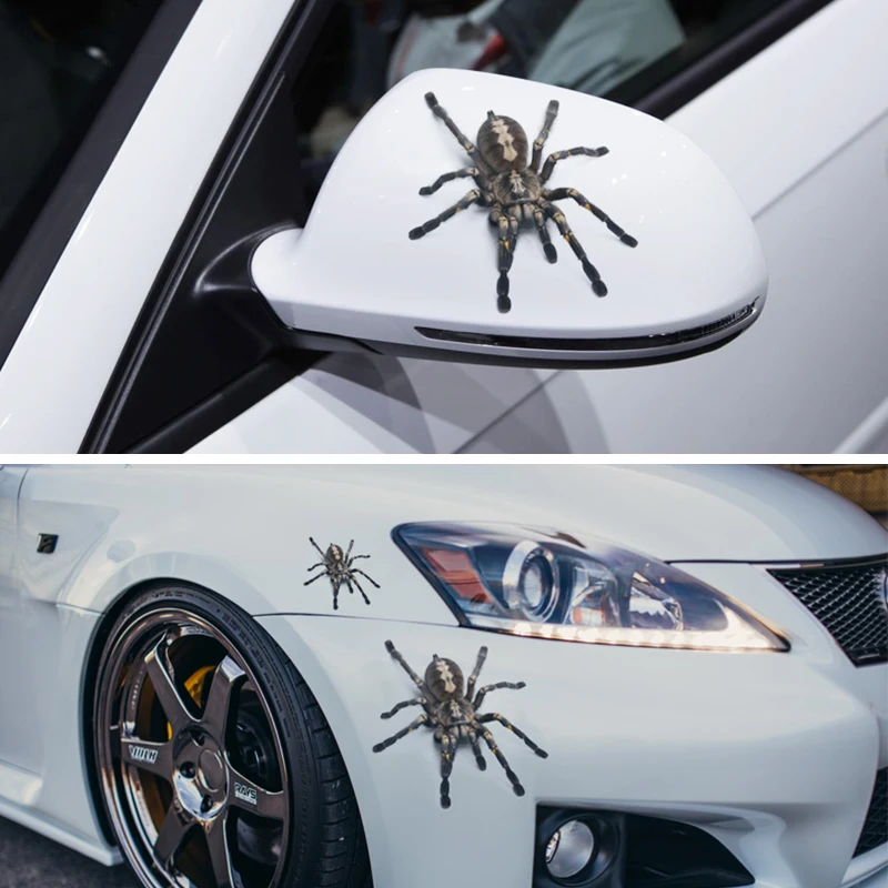 3D наклейка на автомобиль животные бампер паук Gecko скорпионы автомобильные