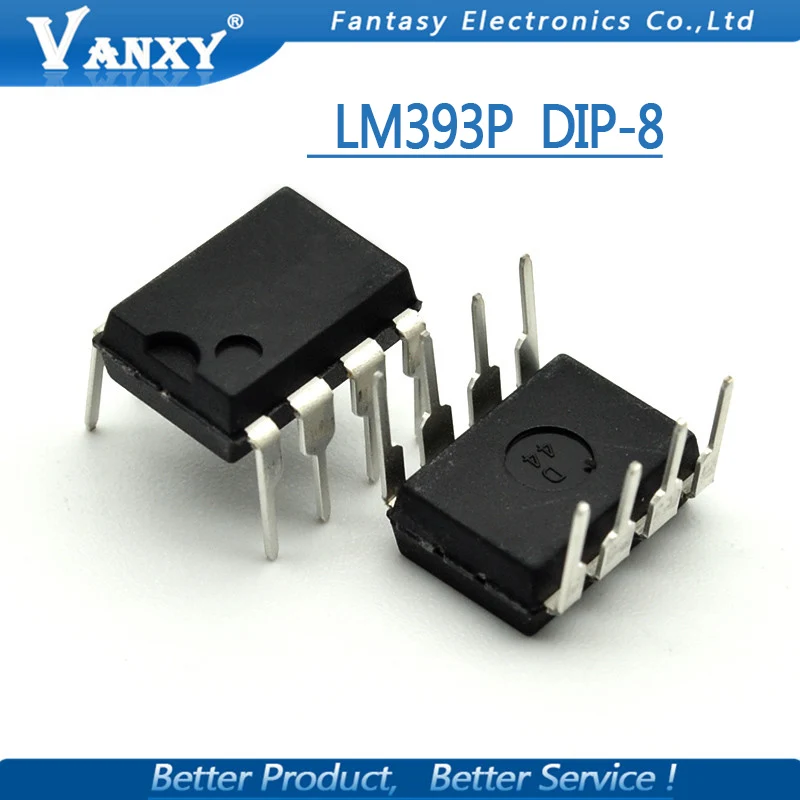 10PCS LM393P DIP8 LM393 DIP LM393N 393 new and original IC free ...
