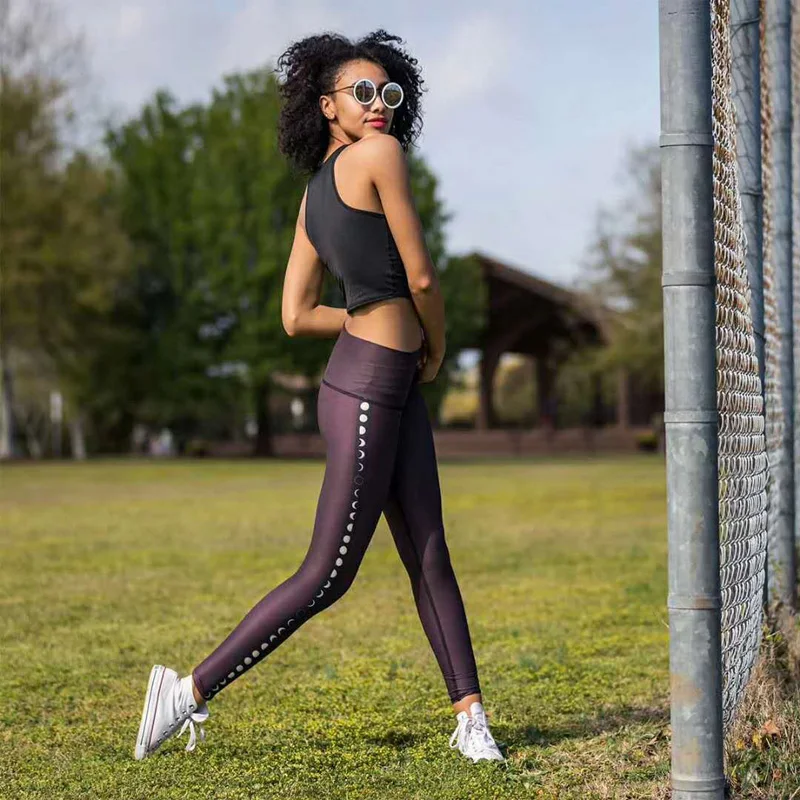 Высокие эластичные спортивные Леггинсы для фитнеса, облегающие спортивные штаны для бега, женские штаны для йоги, быстросохнущие тренировочные брюки