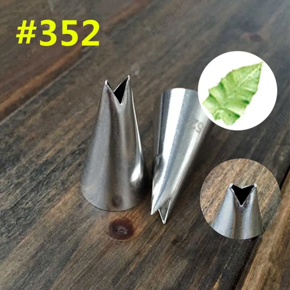 

LINSBAYWU #352 Rose leaves Steel Cake Decorating Tips Pastry Nozzles Cake Making Tools Cookies Pastry Tools Fondant Decorations