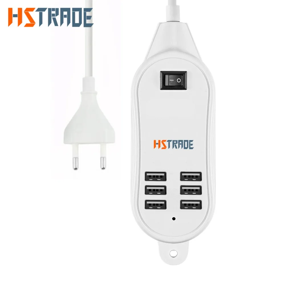 

HSTRADE Universal Desktop USB charger 6 port Adapter intelligent charger 5V 3A For iPhone Samsung Android XIAOMI Huawei LG