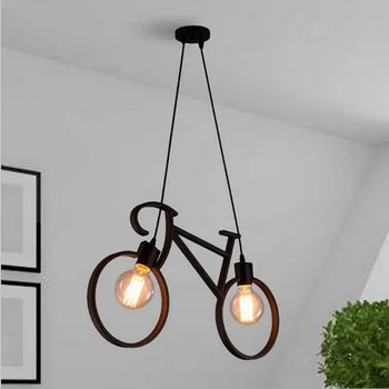 

Vintage Pendant Lights Loft dining room nordic bicycle retro lamps edison light fixture industrial pendant lamp MING