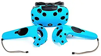 

5 set Silicone Case Cover for VIVE VR Virtual Reality Headset Lighting Blue