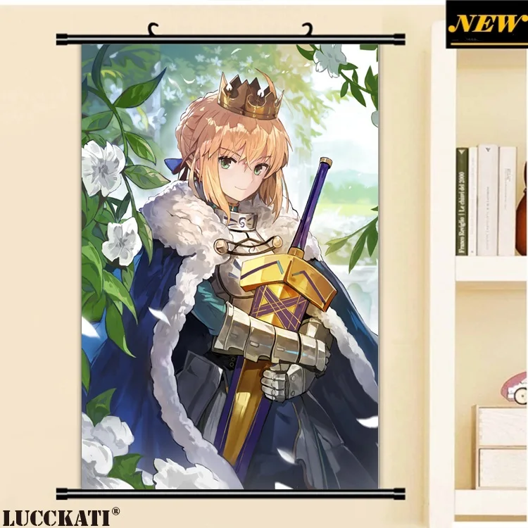 40X60 см Fate grand order Fate/go Fgo Сексуальная лоли калочка мультфильм аниме Искусство Настенная картина плакат прокрутка Ткань Холст Живопись - Цвет: T