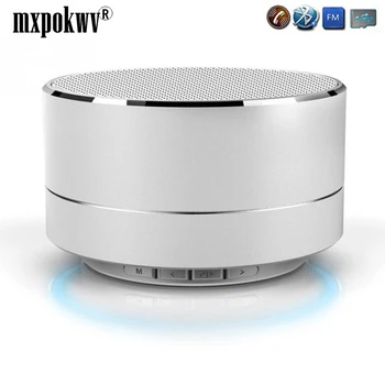

Wireless Bluetooth Speaker Mini Portable Speaker Metal Subwoofer MP3 Music Player Support TF card usb for Iphone Android phone