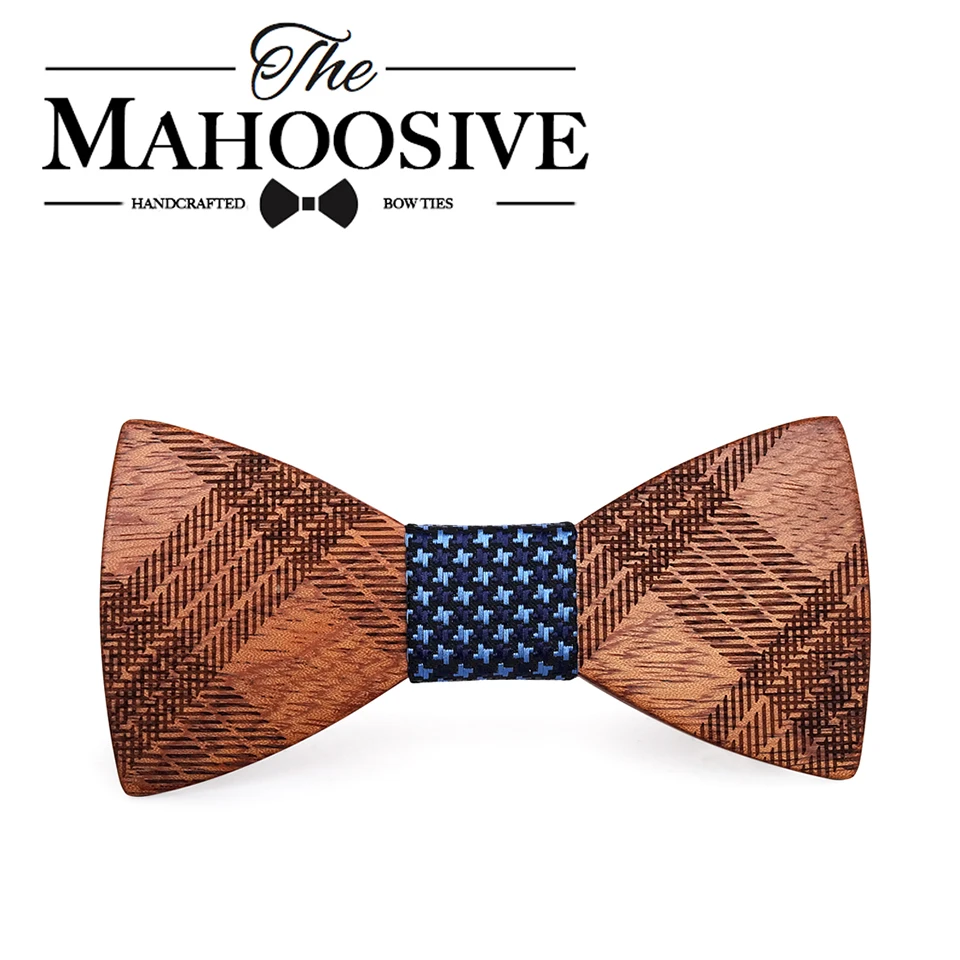 Mahoosive деревянные бабочки-Галстуки для мужских свадебных костюмов деревянный галстук-бабочка форма бабочки узкий галстук